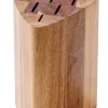 CASA Acacia Bloque/Cuchillos P 6 Cuchillos Natural Discount