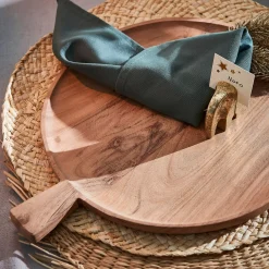 CASA Acacia Chic Plato Con Asa Natural Fashion