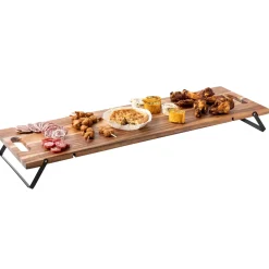 CASA Acacia Lux Tabla Para Servir Negro, Natural Flash Sale