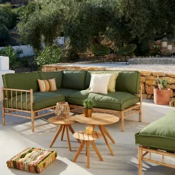 CASA Bambolette Silla Esquinera Aspecto Bambu Shop