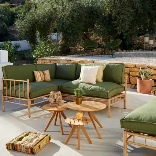 CASA Bambolette Silla Esquinera Aspecto Bambu Shop