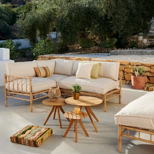 CASA Bambolette Silla Esquinera Aspecto Bambu Shop