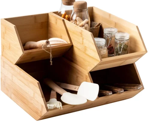 CASA Bamboo Organizador Apilable Natural Shop
