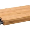 CASA Bamboo Tabla Para Cortar Con Recipiente Gris, Natural Best