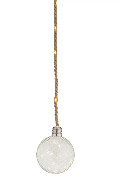CASA Bloxem Bola Decorativa Con 20 Leds Transparente Store