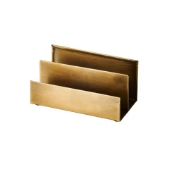 CASA Brass Soporte Para Cartas 2 Compart. Bronceado Outlet