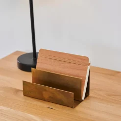 CASA Brass Soporte Para Cartas 2 Compart. Bronceado Outlet