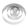 CASA Damier Anillo Para Tarta Juego De 4 Plateado Hot