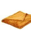 CASA Flanella Manta Amarillo Oscuro Hot