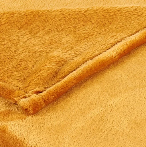 CASA Flanella Manta Amarillo Oscuro Outlet