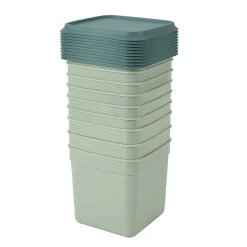 CASA Freezer Cajas Congeladoras Juego De 10 Menta, Verde Oscuro Flash Sale