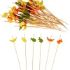 CASA Fruities Palillos Apero Juego De 50 Mezcla De 3 Colores Naranja, Amarillo, Verde Fashion
