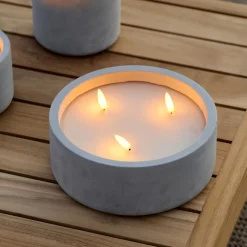 CASA Fuego Vela Led Solar Gris Claro Shop