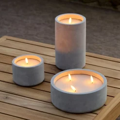 CASA Fuego Vela Led Solar Gris Claro Sale