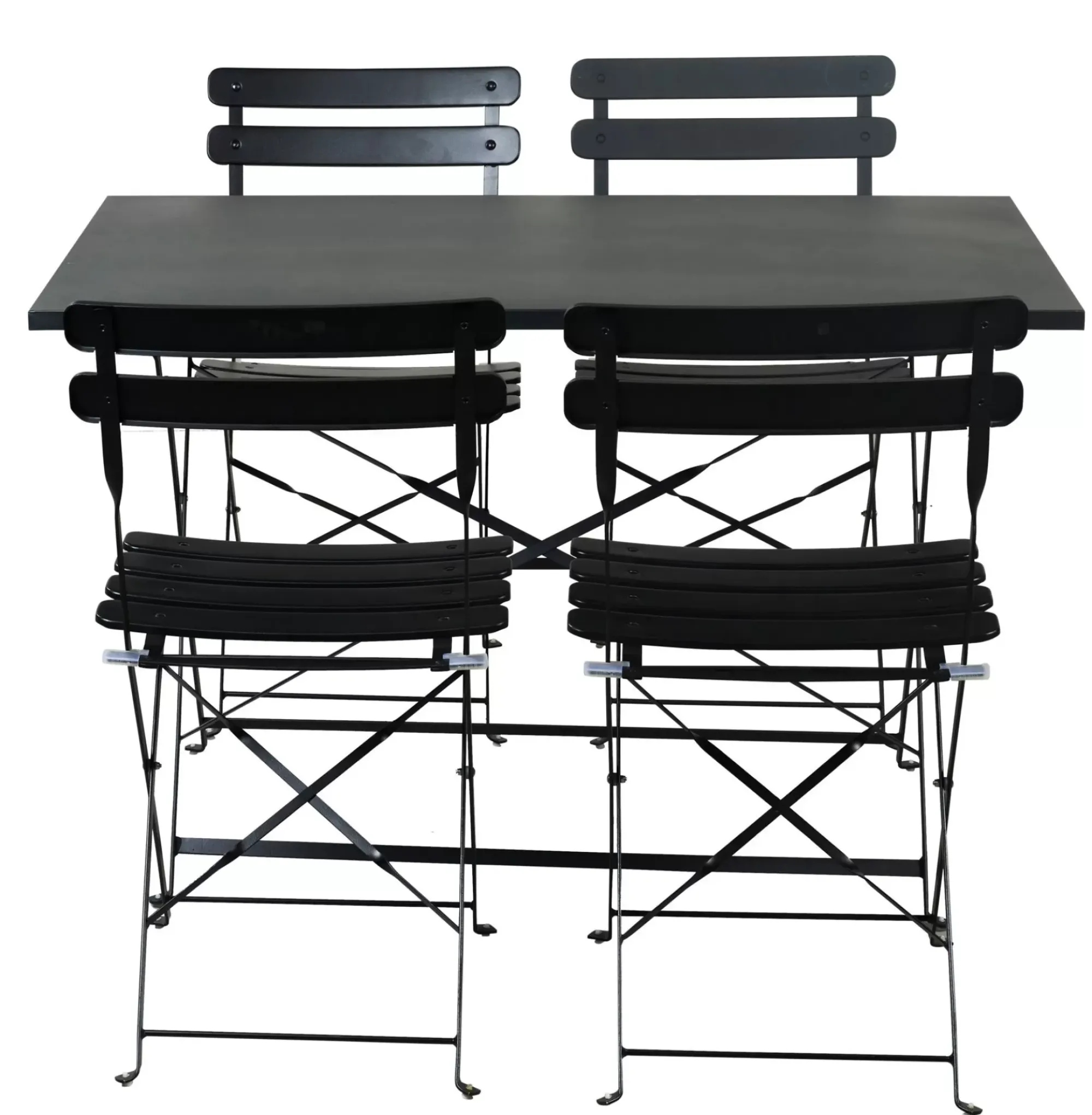 CASA Imperial Conjunto Bistro Rectangular Negro Hot