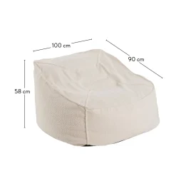 CASA Jacki Puf Blanco Store