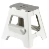 CASA Jasmin Taburete Plegable Deluxe Xl Gris Claro Hot