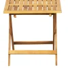 CASA Joshua Mesa Plegable Marron Shop