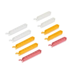 CASA Klipper Clips De Cierre Juego De 10 Mezcla De Colores Gris, Amarillo Oscuro, Terracota Outlet