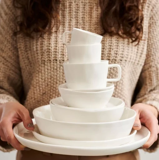 CASA Marea Tacita Taza Y Plato Blanco Cheap