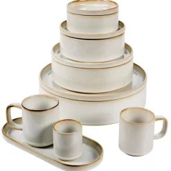 CASA Mineral Marble Plato Blanco Flash Sale