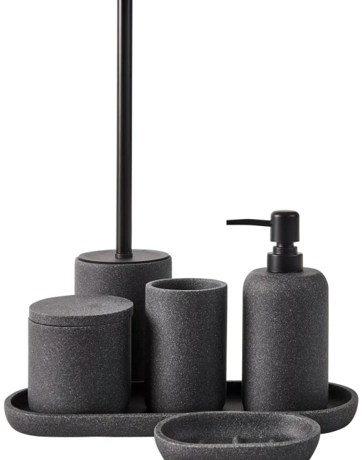 CASA Moon Cepillo Wc En Soporte Negro, Gris Oscuro Hot
