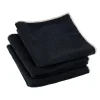 CASA Multi Pano De Microfibra Juego De 3 Negro Clearance