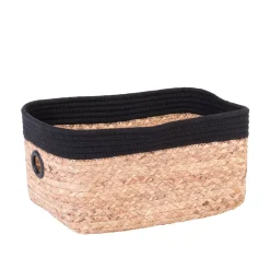 CASA Naturel Cesta De Cajonera Negro, Natural Sale