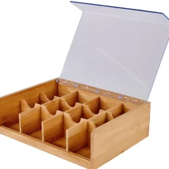 CASA Panda Caja Para Te 12 Compartim. Natural Outlet