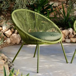 CASA Papayo Silla Lounge Con Cojin Verde Cheap