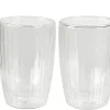 CASA Pausa Vaso De Doble Pared Juego De 2 Transparente Discount