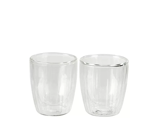 CASA Pausa Vaso De Doble Pared Juego De 2 Transparente New