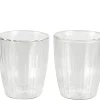 CASA Pausa Vaso De Doble Pared Juego De 2 Transparente Best Sale