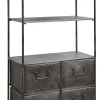 CASA Pharma Estanteria De Pared Con 4 Cajones Negro Outlet