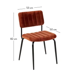 CASA Roxy Silla De Comedor Ancho Asiento: 46 Cm Hot