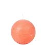 CASA Rustic Vela Esferica Naranja Cheap