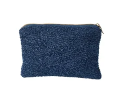 CASA Siera Bolsa De Maquillaje Azul Oscuro Sale