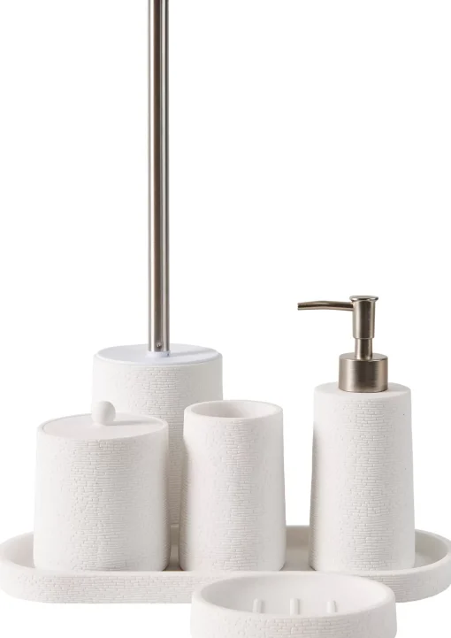 CASA White Elegance Cepillo Wc En Soporte Blanco, Plateado Sale
