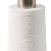 CASA White Elegance Dispensador De Jabon Blanco, Plateado Fashion