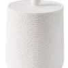 CASA White Elegance Soporte De Algodones Con Tapa Blanco New
