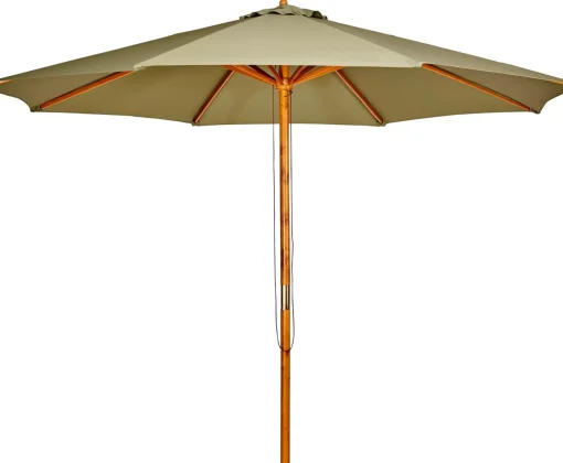 CASA Wood Parasol Sin Pie Verde Best