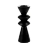 CASA Zigzag Soporte Para Vela Pequena Negro Best